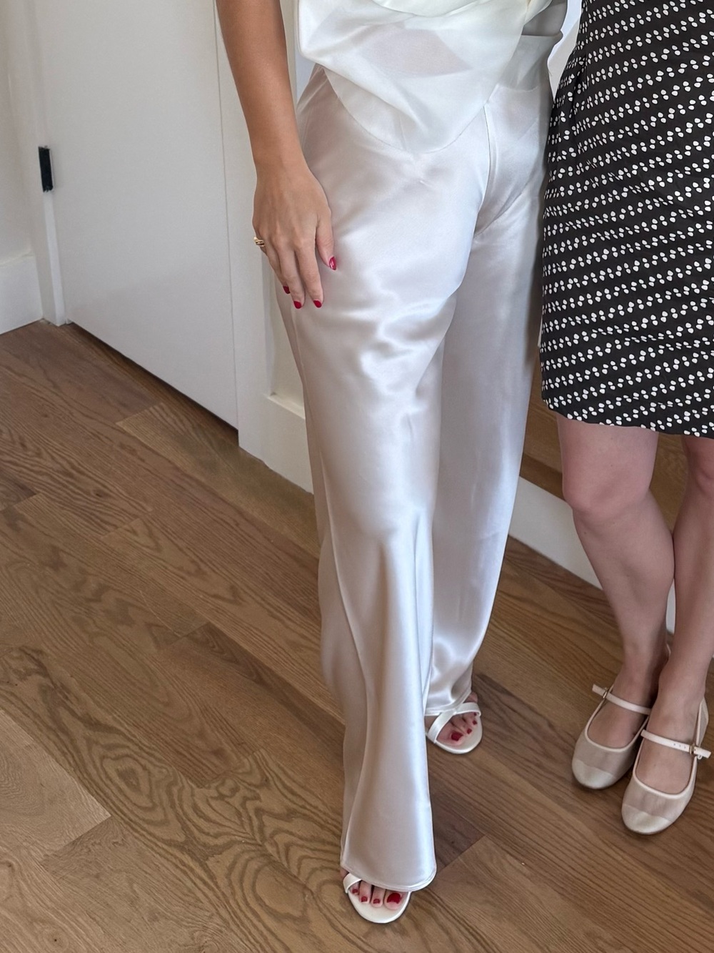 Cami NYC Silk Wide-Leg Pants in Oat